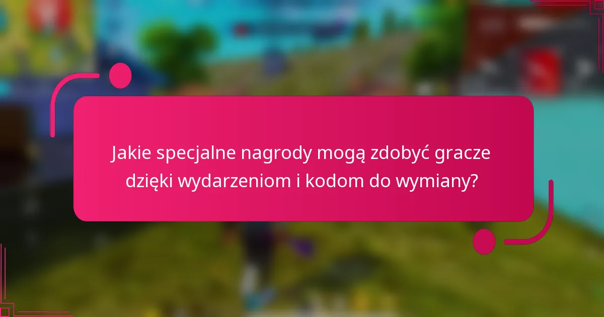 Jakie specjalne nagrody mogą zdobyć gracze dzięki wydarzeniom i kodom do wymiany?